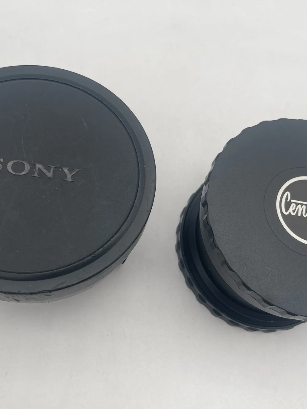 Sony Black Camera Lenses with Century Rear Cap